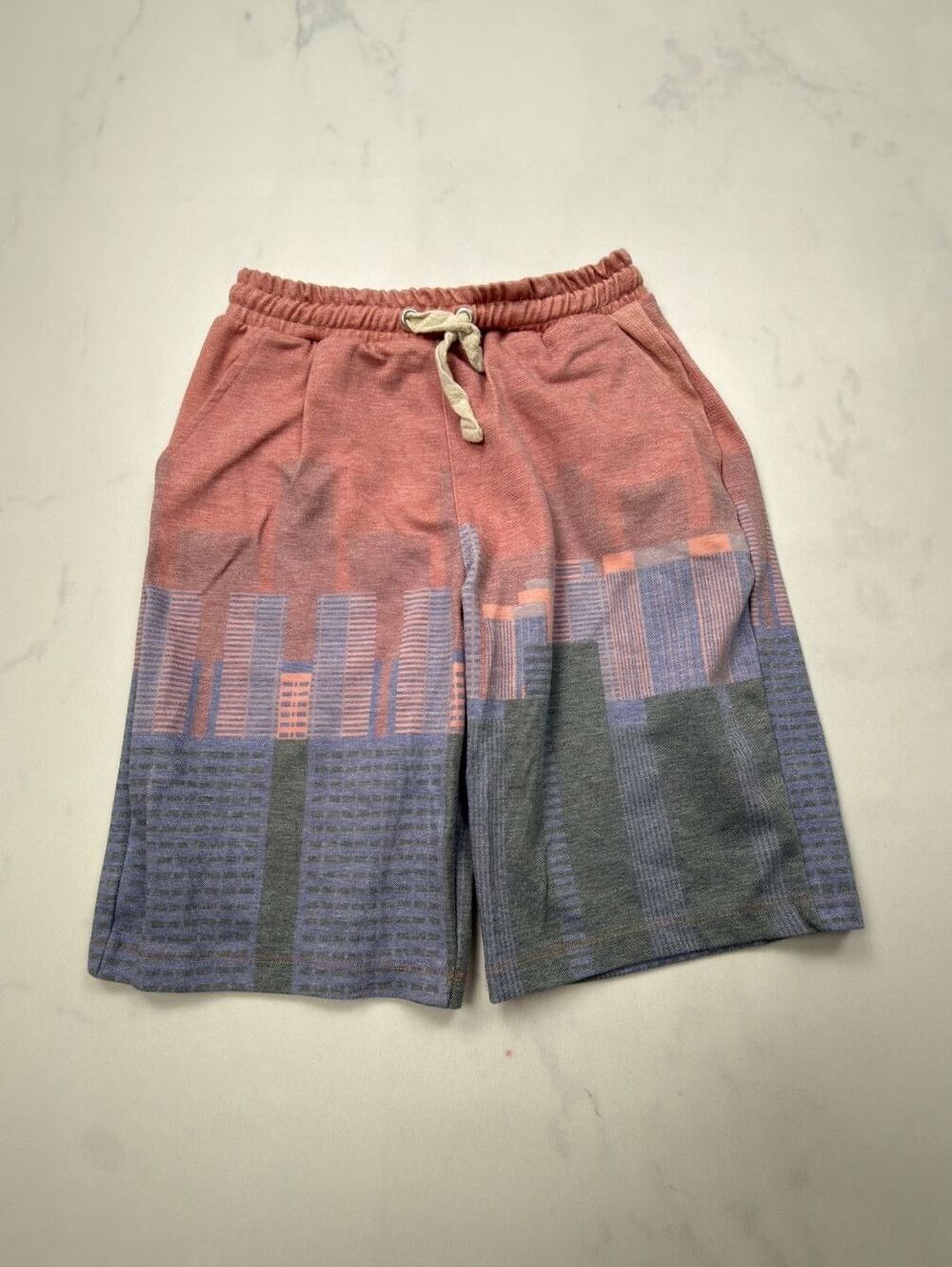 Kidpik Bermuda Shorts Multi Color Graphic Print - Boys XL